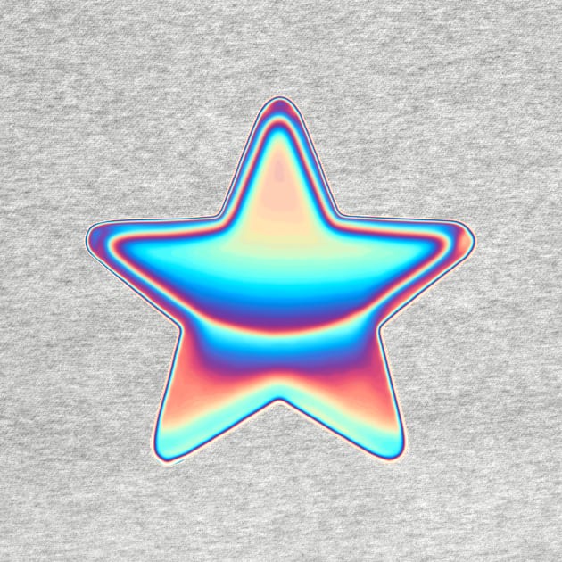 Classic Holographic Star by dinaaaaaah